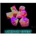 30051 Gemini Gellow-Red/yellow Polyhedral Luminary 7-Dice Set (with bonus die)