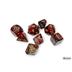 30064 Borealis Cosmos/gold Polyhedral 7-Dice Set (with bonus die)