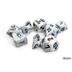 30067 Marble Calcite/blue Polyhedral 7-Dice Set (with bonus die)