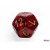 22414 Scarab Mega-hedral Scarlet/gold 7-Die Set