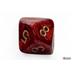 22414 Scarab Mega-hedral Scarlet/gold 7-Die Set