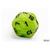 22430 Vortex Mega-hedral Bright Green/black 7-Die Set