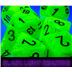 22430 Vortex Mega-hedral Bright Green/black 7-Die Set