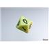 25462 Opaque Pastel Yellow/black Polyhedral 7-Dice Set