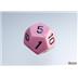 25464 Opaque Pastel Pink/black Polyhedral 7-Dice Set