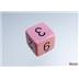 25464 Opaque Pastel Pink/black Polyhedral 7-Dice Set