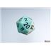 25465 Opaque Pastel Green/black Polyhedral 7-Dice Set