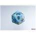 25466 Opaque Pastel Blue/black Polyhedral 7-Dice Set