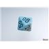 25466 Opaque Pastel Blue/black Polyhedral 7-Dice Set