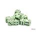 25665 Opaque Pastel Green/black 16mm d6 Dice Block (12 dice)