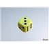 25862 Opaque Pastel Yellow/black 12mm d6 Dice Block (36 dice)