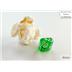 20375 Set di Dadi Mini Translucent Green/white