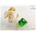 20375 Set di Dadi Mini Translucent Green/white