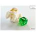 20375 Set di Dadi Mini Translucent Green/white