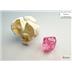 20384 Set di Dadi Mini Translucent Pink/white