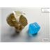 20416 Frosted™ Mini-Polyhedral Caribbean Blue™/white 7-Die Set