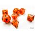 20433 Vortex® Mini-Polyhedral Orange/black 7-Die Set