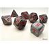 20478 Velvet Mini-Polyhedral Black/red 7-Die Set