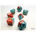 20662 Gemini® Mini-Polyhedral Red-Teal/gold 7-Die