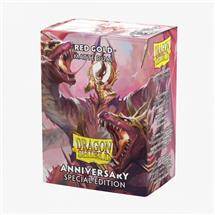 AT-15065 Dragon Shield Dual Matte Sleeves - Special Edition - Red/Gold (100 Sleeves)