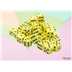 25862 Opaque Pastel Yellow/black 12mm d6 Dice Block (36 dice)