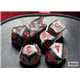 20478 Velvet Mini-Polyhedral Black/red 7-Die Set